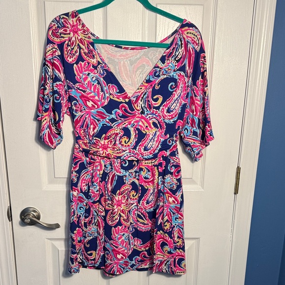 Lilly Pulitzer Vibrant Pink and Blue Skort - Picture 5 of 5